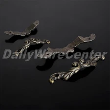 10Pcs Antique Brass Drawer Pull Handle Mini Jewelry Box Chest Cabinet Decorative