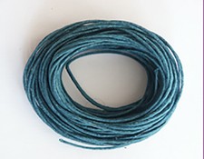 1mm Waxed Cotton Cord Teal Blue Green 10 yard pack 30 feet