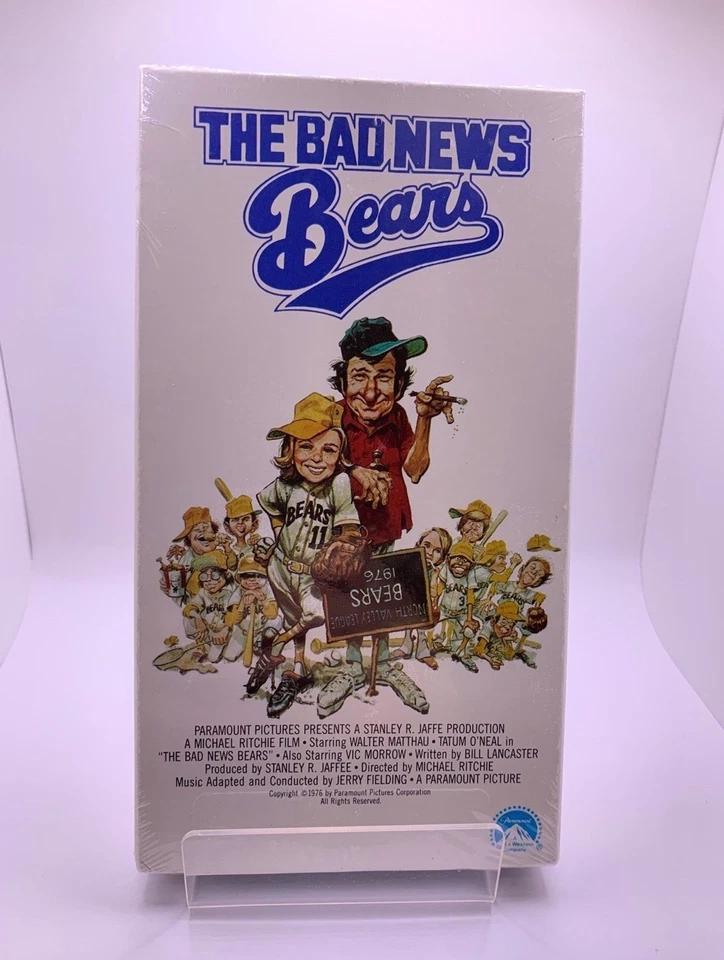The Bad News Bears Original Release 1988 VHS SEALED NEW Walter Matthau Paramount - Imagem 2 de 4
