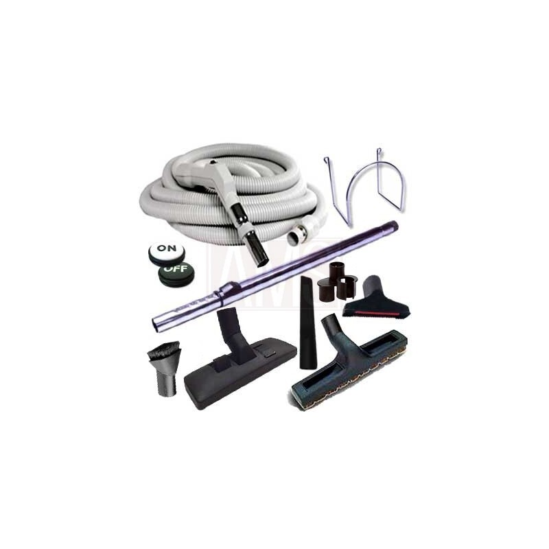 Trousse 8 accessoires + 1 flexible 10,40 m AMS pour aspiration centralisée maison