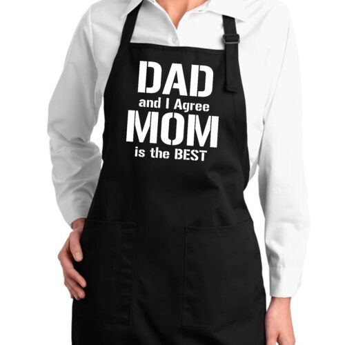 Dad And I Agree Mom Is The Best Apron Full Length Cute Mother's Day gift for Mom - Picture 2 of 11