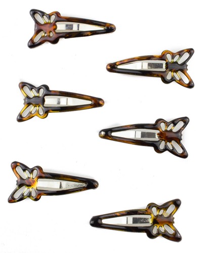 Snap Hair Clip Plain Colourful Bendy Click Clack Hair Slides Girls Hair Snappy - Picture 6 of 37
