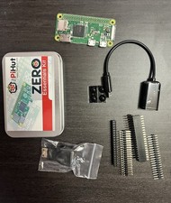 Raspberry Pi Zero Essentials Kit Board Headers Adapters USB Cable HDMI Ports