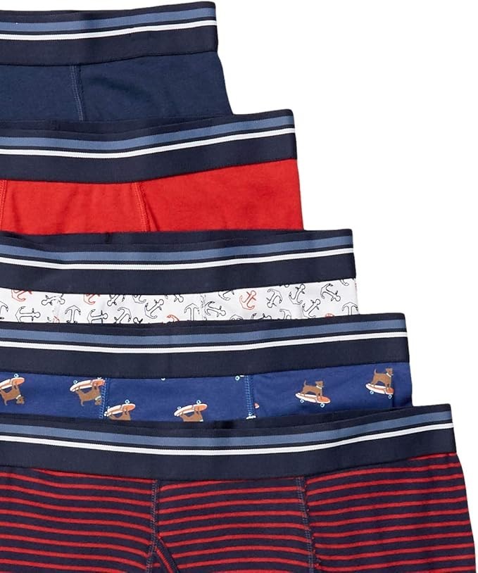 Amz Men's Underwear Boxer Briefs, Comfortable Cotton, Tag-Free, Pack of 5,Medium thumbnail 3