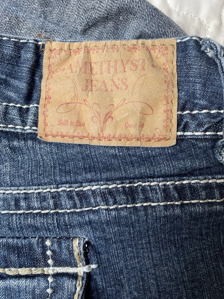 Amethyst Jeans Women’s Bermuda Shorts Size 18 Plus Dis Cuffed Blue Denim Stretch - Image 3 of 4