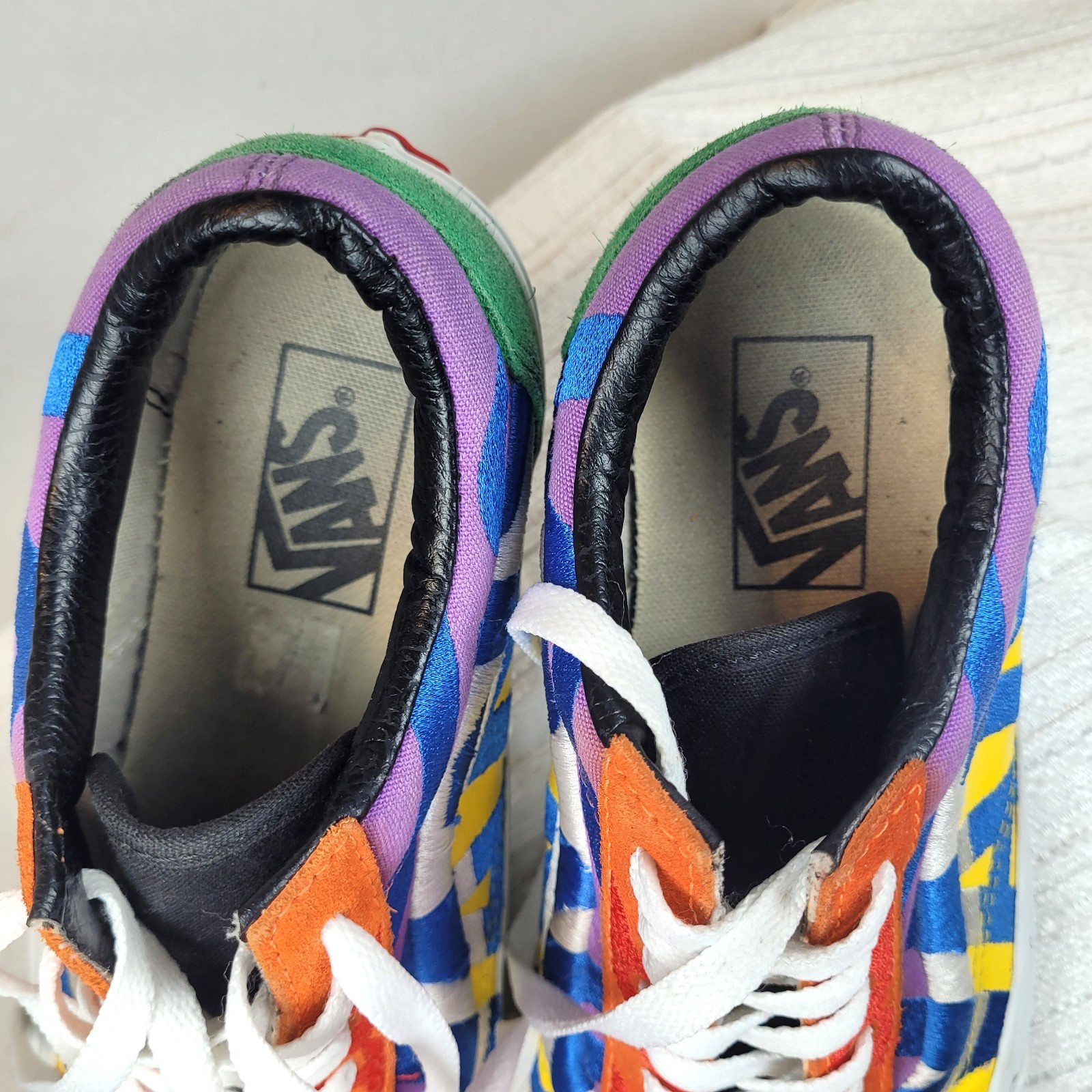 Vans Old Skool Statement Sneakers Multicolor Embr… - image 16