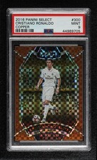 2016 Select Field Level Copper Prizm 24/49 Cristiano Ronaldo #300 PSA 9 MINT s6t