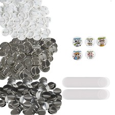 VEVOR 1.25" 32mm Button Badge Parts Supplies 500 Sets Maker Machine NOT Included