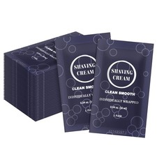 Travel Shaving Cream for Men, Individually 0.34 Ounce Pack of 30 , Blue