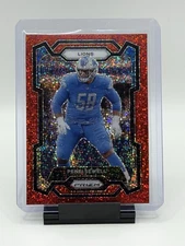 2023 Panini Prizm - Penei Sewell #103 Red Sparkle Prizm