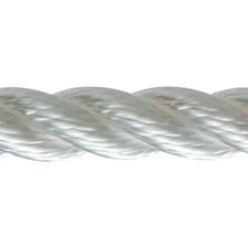 New England Ropes Premium 9/16" D x 600' L White Nylon 3-Strand Dock Line