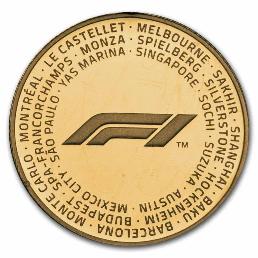 2018 1/4 oz $25 Gold Formula 1® Championship Proof (In Assay) - Image 2 of 4