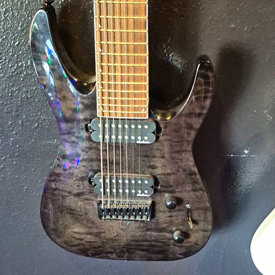 Jackson Electric Guitar 7-String Right-Hand Solid Body Black Solid-Body