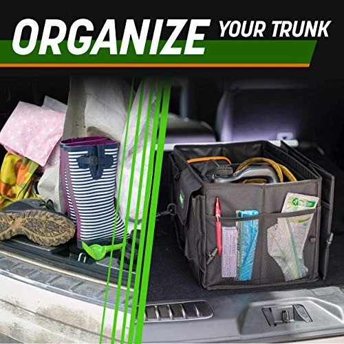 Drive Auto Car Trunk Organizer - Collapsible, Multi-Compartment Automotive SUV - Image 2 of 4