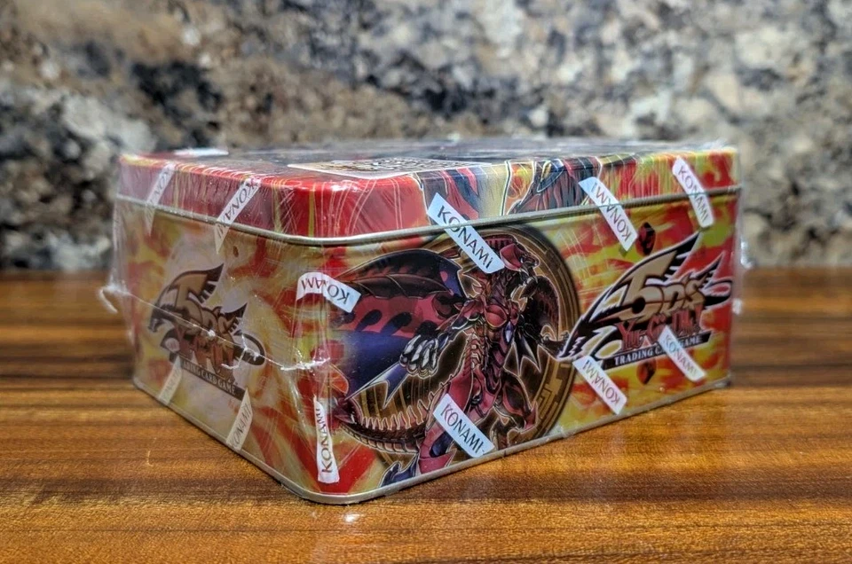 Factory Sealed YuGiOh 5Ds 2010 Red Nova Dragon Tin 5 Packs + 5 Foil Cards New - Image 3 of 4