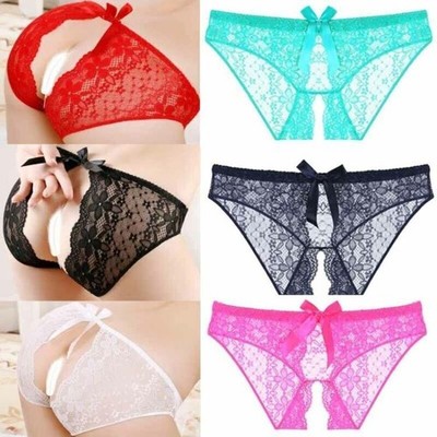 G-String Unterwäsche Tangas Dessous Damen Spitze Slip Blumen Höschen