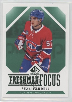 2023-24 SP Authentic Freshman Focus Green Sean Farrell #11 Rookie RC 1e7g