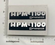 Pioneer HPM-1100 altoparlante badge logo coppia pin retro personalizzato 3D acrilico