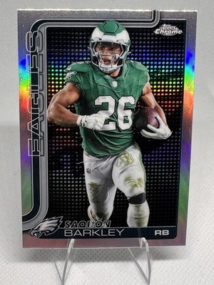 2025 Topps Chrome Saquon Barkley #248 Lightboard Logo Variation Eagles SP