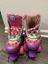 Jojo Siwa Youth Rainbow colored Roller Derby skates size 3-6