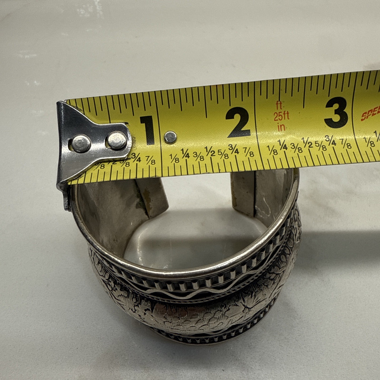 (2) Statement Boho Cuff Bracelets Bangles Silver … - image 6