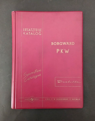 BORGWARD ISABELLA GERMAN CAR  ORIGINAL 1958 PARTS LIST CATALOGUE PART 2