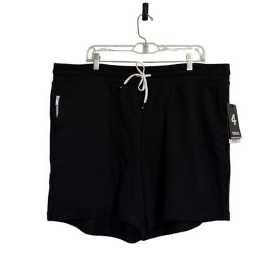 Fourlaps Rush Short Black French Terry Athletic Gym Shorts Womens XXL NWT