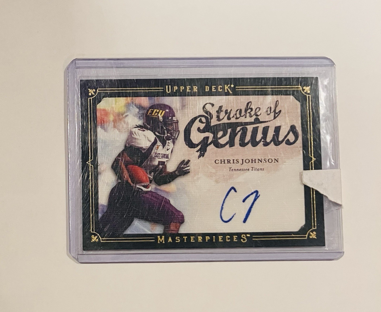 Chris Johnson Upper Deck Masterpieces Stroke of Genius #SOG16 Autograph