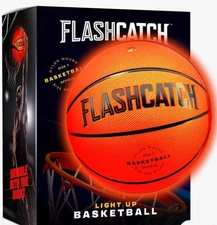 FlashCatch Light-up Basketball- Glow in the Dark Basketball- Sports Gear NEW