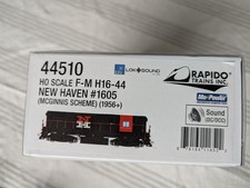 RAPIDO HO NEW HAVEN  F-M H16-44 DC/DCC SOUND #1605 McGinnis Scheme