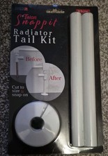 Talon Snappit 15mm Radiator Tail Kits Pipe Cover & Collar Set - White