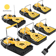 Rat Traps, 6 Pack Heavy Duty Rat Trap That Kill Instantly,Professional Pest Cont