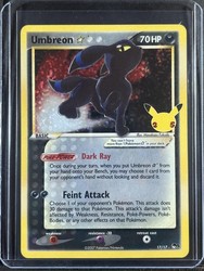 Umbreon Gold Star 17/17 Celebrations Classic Collection