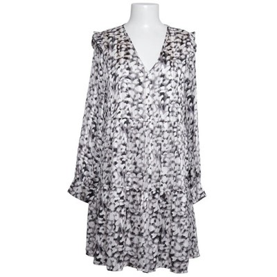 Lovie&Co, Kleid, Größe: L, Schwarz/Weiß/Grau, Polyester, Leopard, Damen #dLw