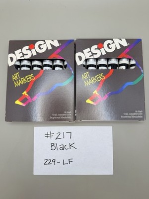Lot Of 12 VTG Eberhard Faber Art Design Pointed NIB Markers USA #217 229-LF