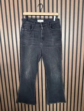 Current / Elliott Jeans 29 Womens Gray Bootcut Frayed High Rise Denim Stretch