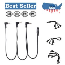 9V Power Supply Splitter Cable for Guitar Pedals Connect Up to 3 Effects