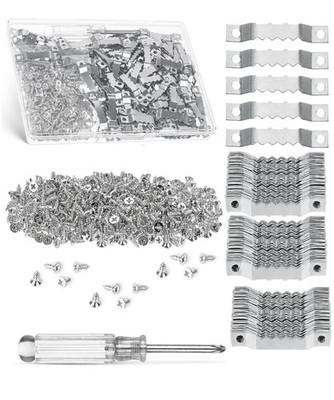 Mr. Pen- Sawtooth Picture Hangers, 511 Pack, Silver, Metal Silver 