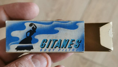 GITANES BOUT FILTRE GRATIS PROBE - FRANKREICH leere Zigarettenschachtel Schachtel