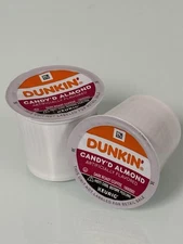 Dunkin Donuts Candy'd Almond Dark Roast K-cups.  88 Pods.  Bulk