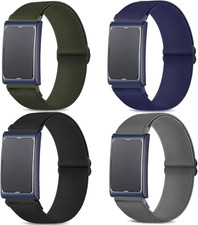 4 Pack Ankle/Arm Bicep Stretchy Watch Bands Compatible with Amazfit Helio Strap,