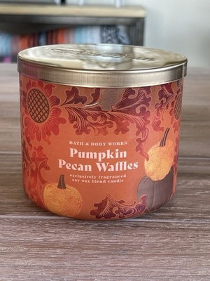 Bath Body Works PUMPKIN PECAN WAFFLES CANDLE SCENTED LARGE 14.5 OZ NEW 2024
