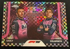 2025 Topps Chrome F1 Pierre Gasly Franco Colapinto Alpine Checker Flag #171