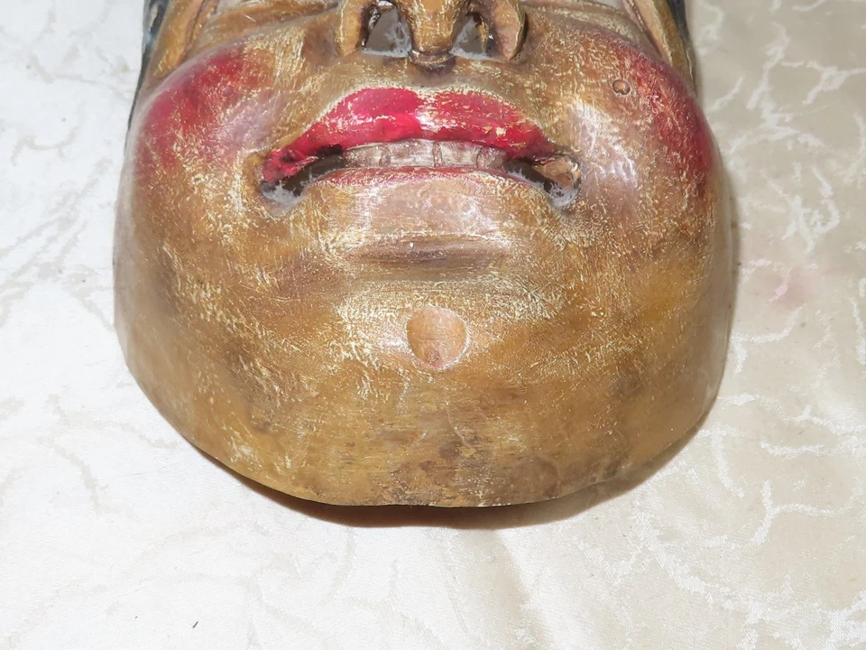 Maschera IN Legno Fasnet Carnevale Larve Probabilmente - Immagine 2 di 4