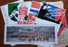LOT OF ORIGINAL 1988 - CALGARY WINTER OLYMPICS POSTERS & CALGARY HERALD PAGES