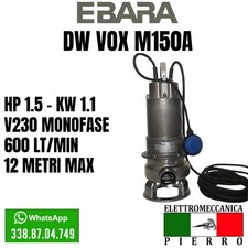 DWVOXM150A EBARA ELEKTROPUMPE TAUCHPUMPE ABWASSER ABWASSER HP1.5 V230