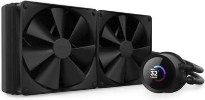 NZXT Kraken 280   280-mm-AIO-CPU-Flüssigkeitskühler   anpassbares 1,54-Zoll-LCD-