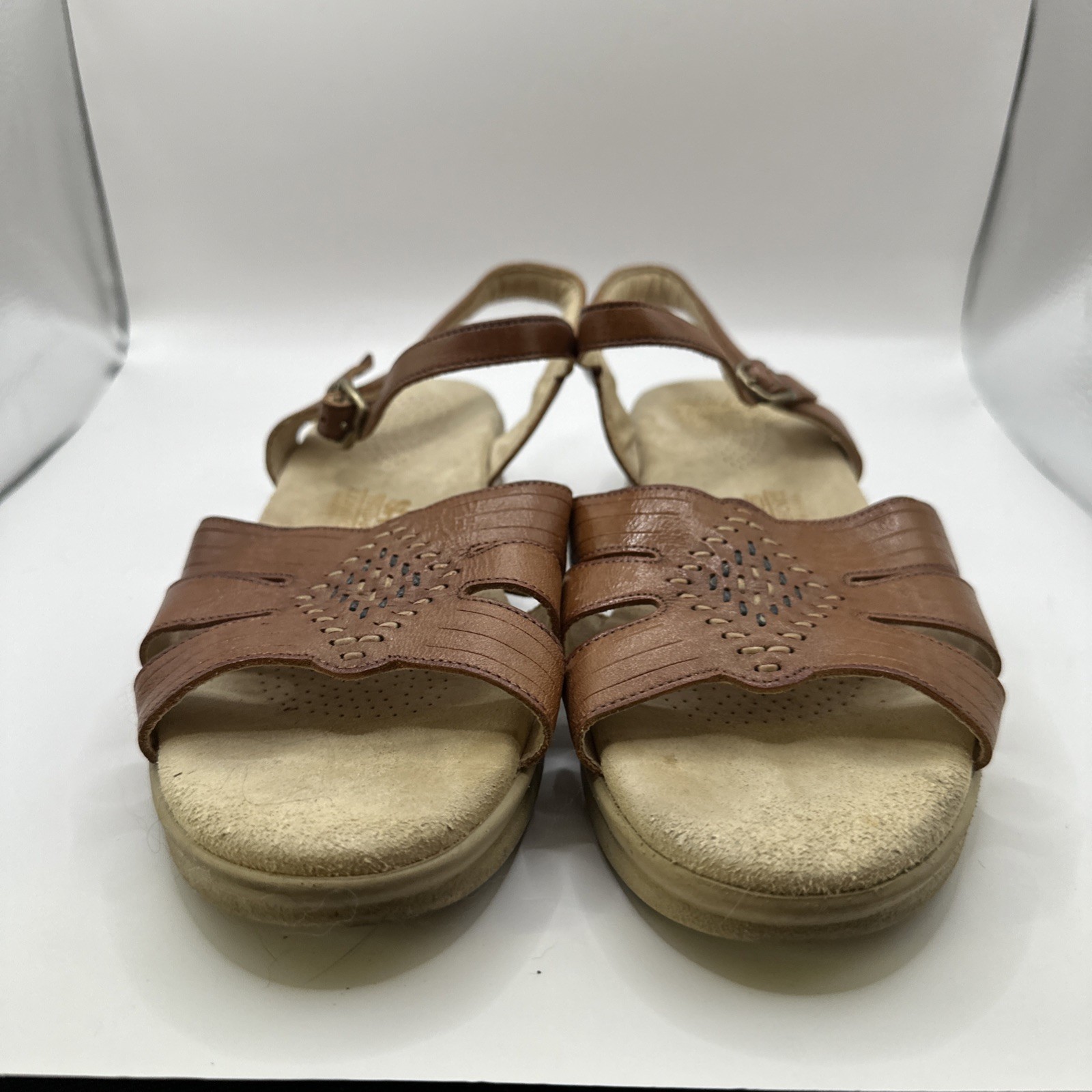 SAS Women's Antique Tan Huarache Leather Sandals Tripad Comfort US 8.5