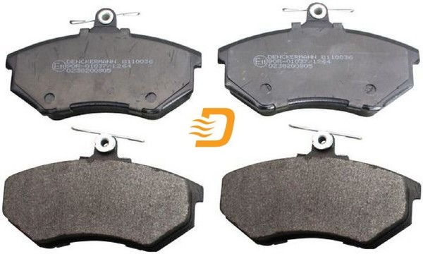 Denckermann B110036 Bremsbelagsatz FüR Scheibenbremse Bremsbelagsatz FüR Audi-image