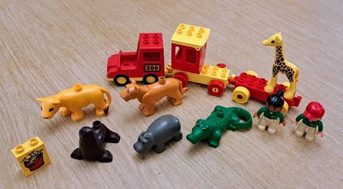 LEGO DUPLO Zoo Train Safari Lot Vintage seal lion hippo Animals People Retired
